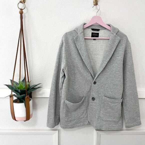 Allen Edmonds Mens Gray Cardigan Sweater Cotton Poly Size M - Picture 1 of 4